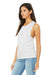 Bella + Canvas BC8803/8803 Womens Flowy Muscle Tank Top White Marble Model 3Q