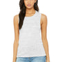 Bella + Canvas Womens Flowy Muscle Tank Top - White Marble