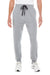 Burnside BU8800 Mens Fleece Jogger Sweatpants w/ Pockets Heather Grey Model Front
