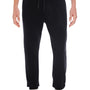 Burnside Mens Fleece Jogger Sweatpants w/ Pockets - Black