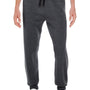 Burnside Mens Fleece Jogger Sweatpants w/ Pockets - Charcoal Grey
