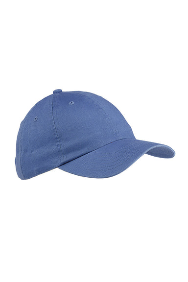 Big Accessories BX001 Mens Brushed Twill Adjustable Hat Ice Blue Flat Front