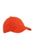Big Accessories BX001 Mens Brushed Twill Adjustable Hat Tangerine Orange Flat Front