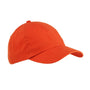 Big Accessories Mens Brushed Twill Adjustable Hat - Tangerine Orange