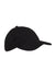 Big Accessories Hats BX001 Mens Brushed Twill Adjustable Hat Black Flat Front