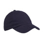 Big Accessories Youth Brushed Twill Adjustable Hat - Navy Blue