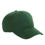Big Accessories Mens Brushed Twill Adjustable Hat - Forest Green