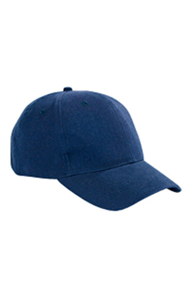 Big Accessories BX002 Mens Brushed Twill Adjustable Hat Navy Blue Flat Front