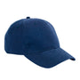 Big Accessories Mens Brushed Twill Adjustable Hat - Navy Blue