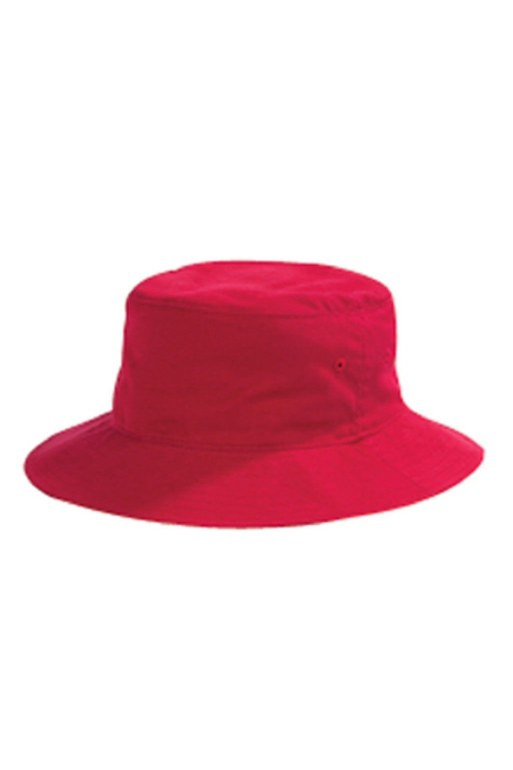 Big Accessories Hats BX003 Mens Crusher Bucket Hat Red Flat Front