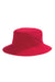 Big Accessories Hats BX003 Mens Crusher Bucket Hat Red Flat Front
