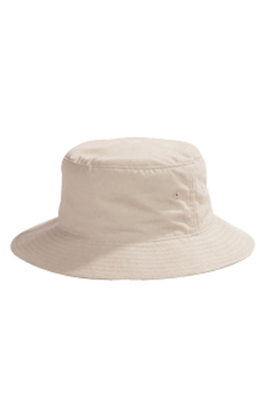 Big Accessories BX003 Mens Crusher Bucket Hat Stone Flat Front