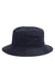 Big Accessories Hats BX003 Mens Crusher Bucket Hat Black Flat Front
