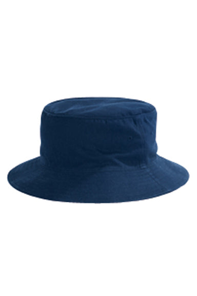 Big Accessories BX003 Mens Crusher Bucket Hat Navy Blue Flat Front