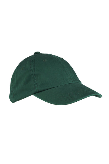 Big Accessories BX005 Mens Adjustable Hat Dark Green Flat Front