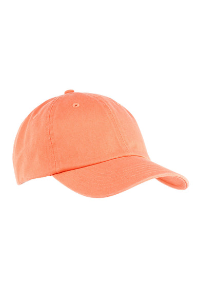 Big Accessories BX005 Mens Adjustable Hat Mango Orange Flat Front