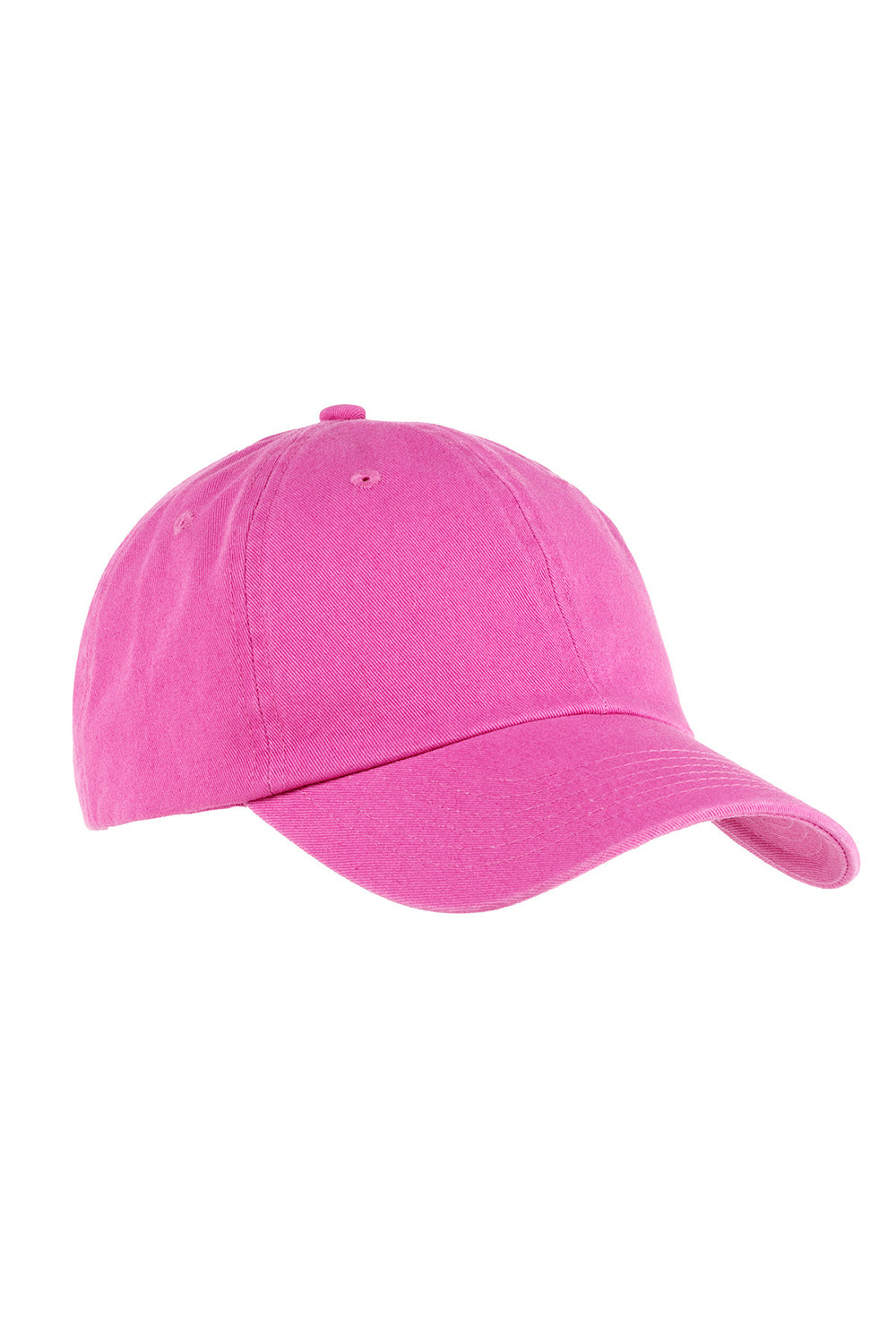 Big Accessories BX005 Mens Adjustable Hat Raspberry Pink Flat Front