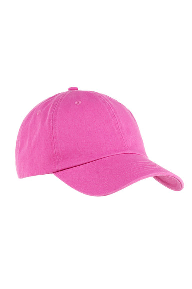Big Accessories BX005 Mens Adjustable Hat Raspberry Pink Flat Front