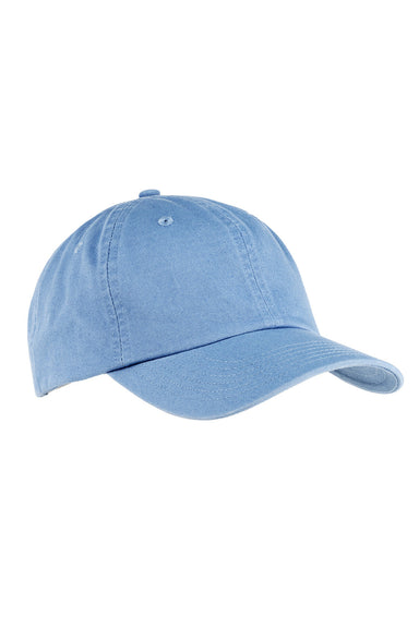 Big Accessories BX005 Mens Adjustable Hat Washed Denim Blue Flat Front
