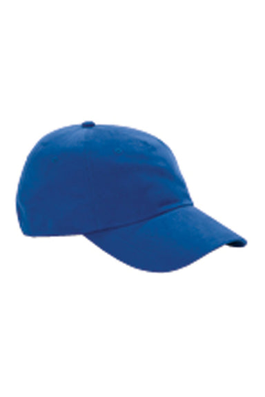 Big Accessories BX008 Mens Brushed Twill Adjustable Hat Royal Blue Flat Front