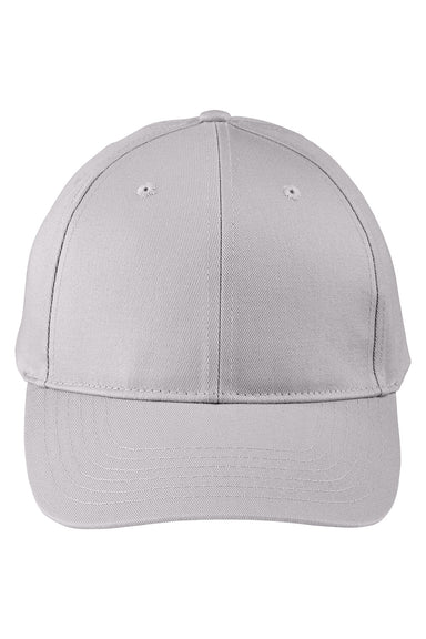 Big Accessories BX020SB Mens Twill Snapback Hat Light Grey Flat Front