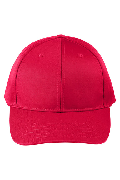 Big Accessories BX020SB Mens Twill Snapback Hat Red Flat Front