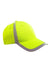 Big Accessories Hats BX023 Mens Adjustable Hat Neon Yellow Flat Front