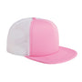 Big Accessories Mens Adjustable Trucker Hat - Pink/White