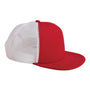 Big Accessories Hats Mens Adjustable Trucker Hat - Red/White