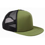 Big Accessories Mens Adjustable Trucker Hat - Olive Green/Black