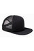 Big Accessories BX030 Mens Adjustable Trucker Hat Black Flat Front