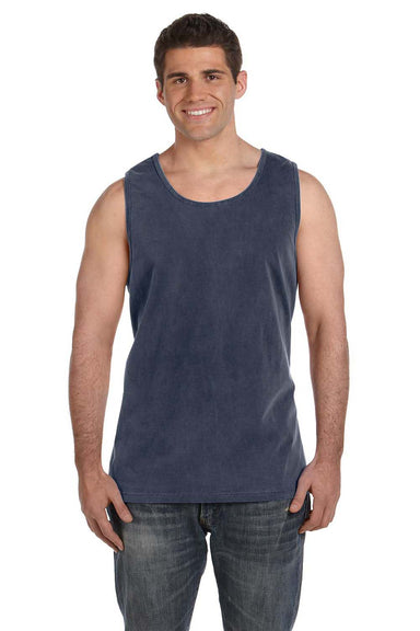 Comfort Colors 9360/C9360 Mens Tank Top Denim Blue Model Front