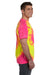 Colortone 1000 Mens Short Sleeve Crewneck T-Shirt Fluorescent Swirl Model Side