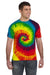 Colortone 1000 Mens Short Sleeve Crewneck T-Shirt Reactive Rainbow Model Front