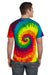 Colortone 1000 Mens Short Sleeve Crewneck T-Shirt Reactive Rainbow Model Back