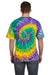 Colortone 1000 Mens Short Sleeve Crewneck T-Shirt Mardi Gras Model Back