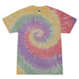 Colortone Mens Short Sleeve Crewneck T-Shirt - Zen Rainbow