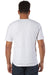 Champion CD100 Mens Garment Dyed Short Sleeve Crewneck T-Shirt White Model Back