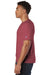 Champion CD100 Mens Garment Dyed Short Sleeve Crewneck T-Shirt Crimson Red Model Side