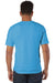 Champion CD100 Mens Garment Dyed Short Sleeve Crewneck T-Shirt Delicate Blue Model Back