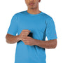 Champion Mens Garment Dyed Short Sleeve Crewneck T-Shirt - Delicate Blue - NEW