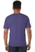 Champion CD100 Mens Garment Dyed Short Sleeve Crewneck T-Shirt Grape Soda Purple Model Back