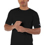Champion Mens Garment Dyed Short Sleeve Crewneck T-Shirt - Black - NEW