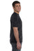Tie-Dye CD101 Mens Short Sleeve Crewneck T-Shirt Black Model Side
