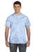 Tie-Dye CD101 Mens Short Sleeve Crewneck T-Shirt Baby Blue Model Front