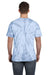 Tie-Dye CD101 Mens Short Sleeve Crewneck T-Shirt Baby Blue Model Back