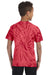 Tie-Dye CD101Y Youth Short Sleeve Crewneck T-Shirt Red Model Back