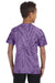 Tie-Dye CD101Y Youth Short Sleeve Crewneck T-Shirt Purple Model Back
