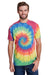 Colortone 1090 Mens Burnout Festival Short Sleeve Crewneck T-Shirt Rainbow Model Front