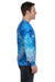 Colortone 2000 Mens Long Sleeve Crewneck T-Shirt Blue Jerry Model Side